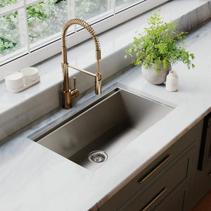 ZLINE Garmisch 30 in. Undermount Single Bowl Stainless Steel Kitchen Sink with Bottom Grid and Accessories (SLS-30)