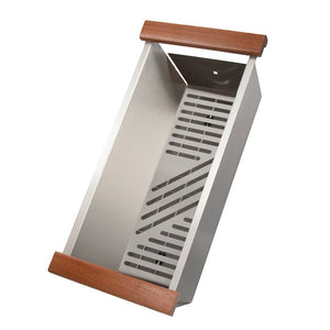 ZLINE Garmisch 33 in. Undermount Single Bowl Stainless Steel Kitchen Sink with Bottom Grid and Accessories (SLS-33)
