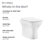 Carre Back-To-Wall Square Toilet Bowl