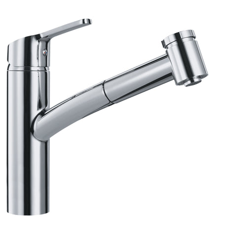FRANKE SMA-PO-SNI Smart Single Handle Pull-Out Kitchen Faucet in Satin Nickel In Satin Nickel