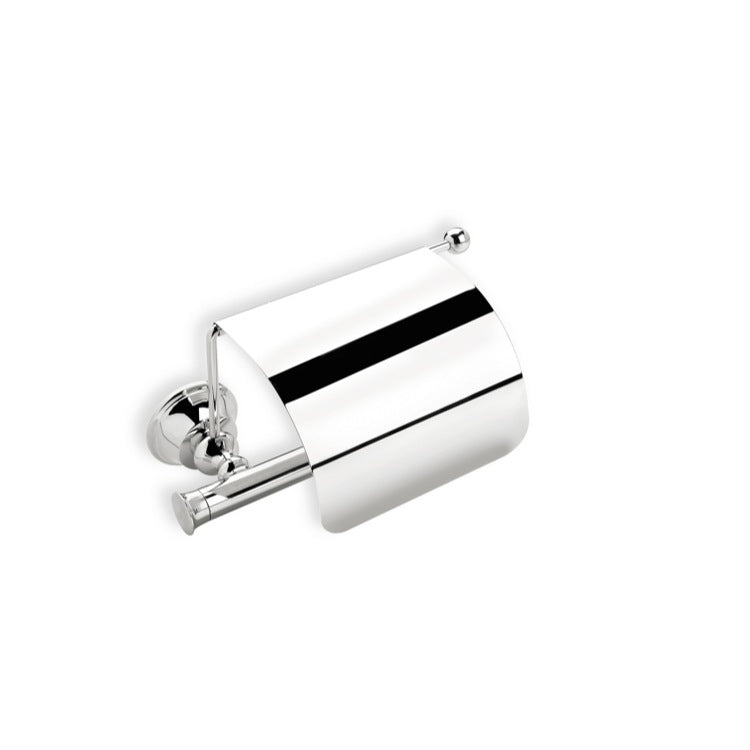 Toilet Roll Holder With Cover, Brass