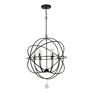 Solaris 6 Light English Bronze Sphere Outdoor Pendant SOL-9328-EB