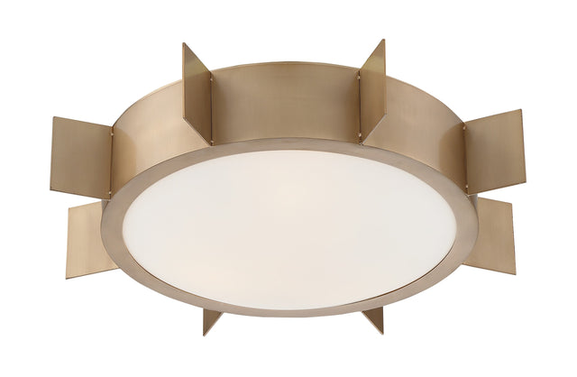 Solas 3 Light Polished Nickel Flush Mount SOL-A3103-PN