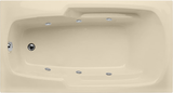 Hydro Systems SOL6634AWP-BON SOLO 6634 AC W/WHIRLPOOL SYSTEM-BONE