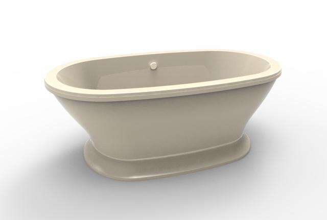 Hydro Systems SOP7040ATO-BIS SOPHIA 7040 FREESTANDING  TUB ONLY - BISCUIT