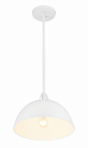 Soto 1 Light Matte Black + Antique Gold Mini Pendant SOT-18013-MK-GA