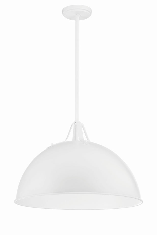 Soto 1 Light Matte Black + Antique Gold Chandelier SOT-18015-MK-GA