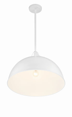Soto 1 Light Matte Black + Antique Gold Chandelier SOT-18015-MK-GA