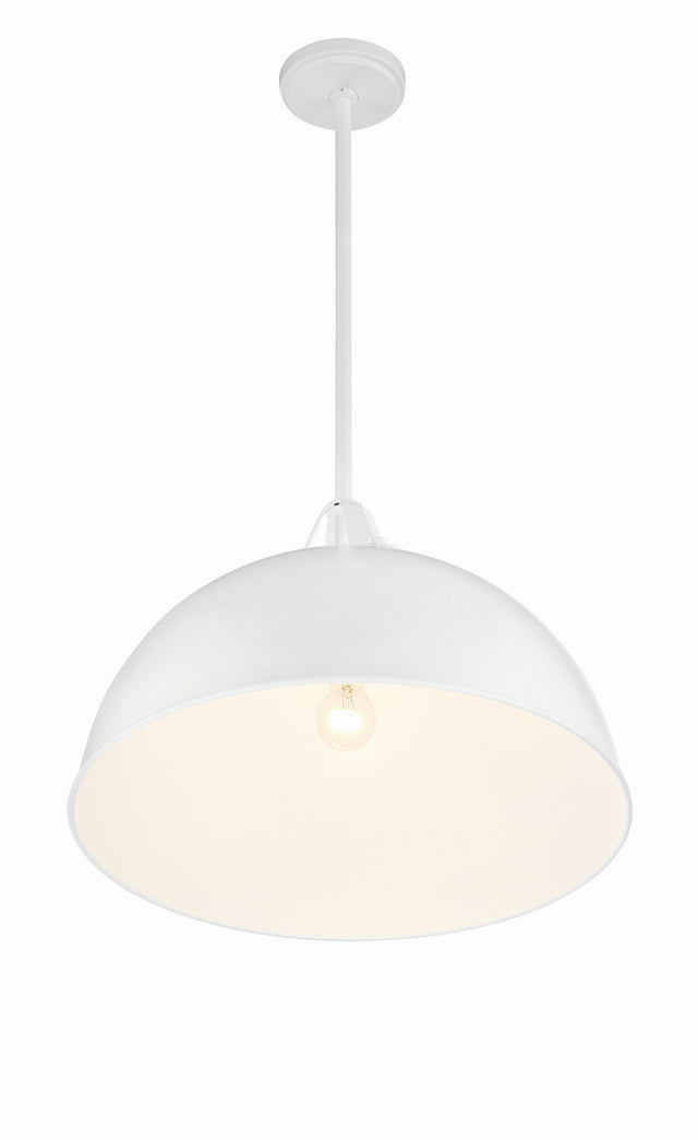 Soto 1 Light Matte Black + Antique Gold Chandelier SOT-18015-MK-GA