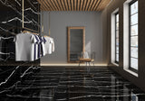 Spider Black 24" x 48" Polished Floor and Wall Tiles