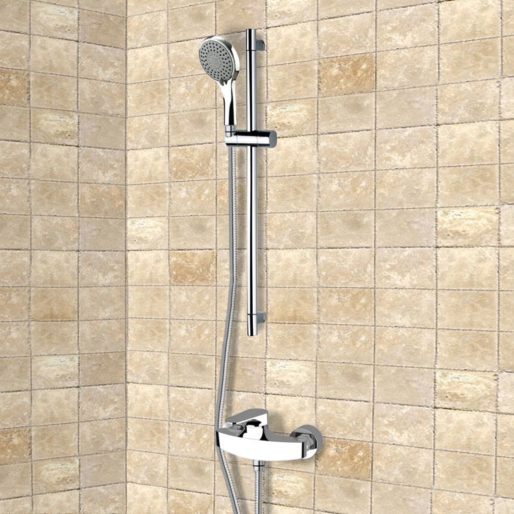 Chrome Slidebar Shower Set With Multi Function Hand Shower