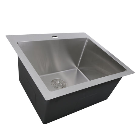 Nantucket Sinks 25" Pro Series Rectangle Topmount Small Radius Corners  Stainless Steel Laundry Sink