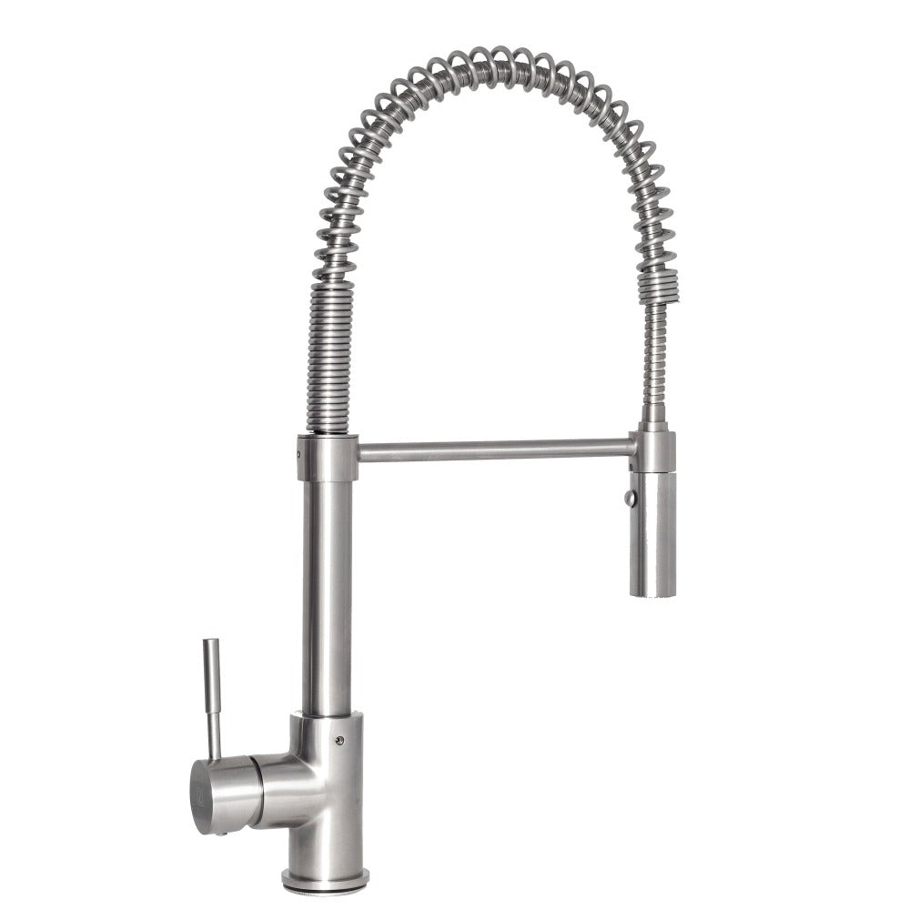 ZLINE Sierra Pull Down Spring Single Handle Kitchen Faucet in Brushed Nickel (SRA-KF-BN)