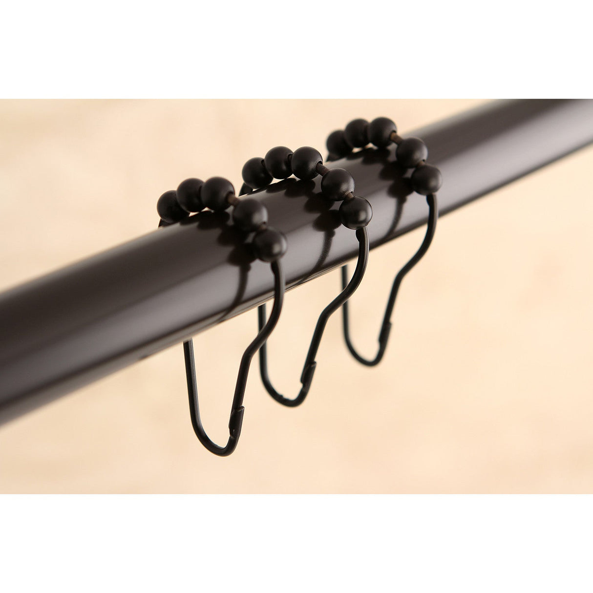 Edenscape SRCR125 Roller Ball Shower Curtain Rings (12 Pieces/Set), Oil Rubbed Bronze