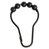 Edenscape SRCR125 Roller Ball Shower Curtain Rings (12 Pieces/Set), Oil Rubbed Bronze