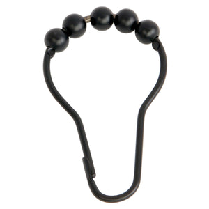 Edenscape SRCR125 Roller Ball Shower Curtain Rings (12 Pieces/Set), Oil Rubbed Bronze