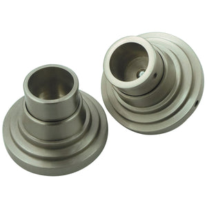 Edenscape SRP2718 Brass Shower Curtain Rod Base, Brushed Nickel