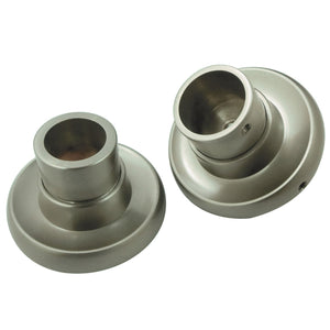 Edenscape SRP318 Brass Shower Rod Base, Brushed Nickel