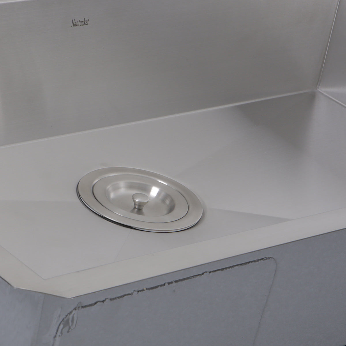 Nantucket Sinks 30-inch Single Bowl Zero Radius ADA Stainless Steel Kitchen Sink