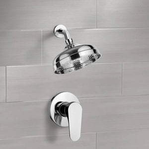 Shower Faucet Set with 8" Rain Shower Head