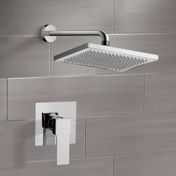 Shower Faucet Set with 9.5" Rain Shower Head