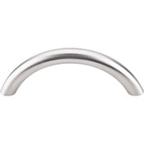 Top Knobs SS13 Solid Bowed Bar Pull 3" - Brushed Stainless Steel