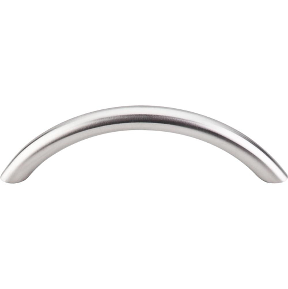 Top Knobs SS14 Solid Bowed Bar Pull 3 3/4" - Brushed Stainless Steel