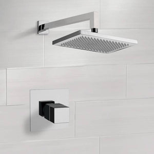 Thermostatic Shower Faucet Set with 9.5" Rain Shower Head