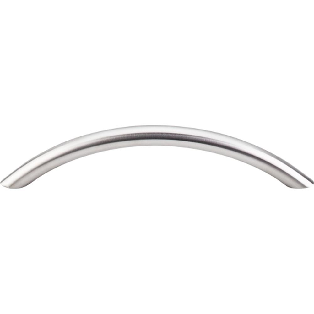 Top Knobs SS15 Solid Bowed Bar Pull 5 1/16" - Brushed Stainless Steel