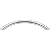 Top Knobs SS15 Solid Bowed Bar Pull 5 1/16" - Brushed Stainless Steel