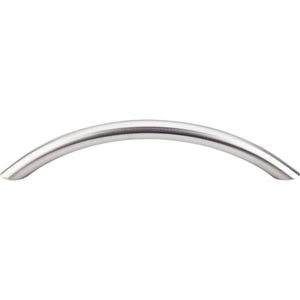 Top Knobs SS15 Solid Bowed Bar Pull 5 1/16" - Brushed Stainless Steel