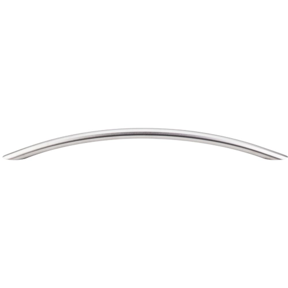 Top Knobs SS17 Solid Bowed Bar Pull 8 13/16" - Brushed Stainless Steel