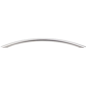 Top Knobs SS17 Solid Bowed Bar Pull 8 13/16" - Brushed Stainless Steel