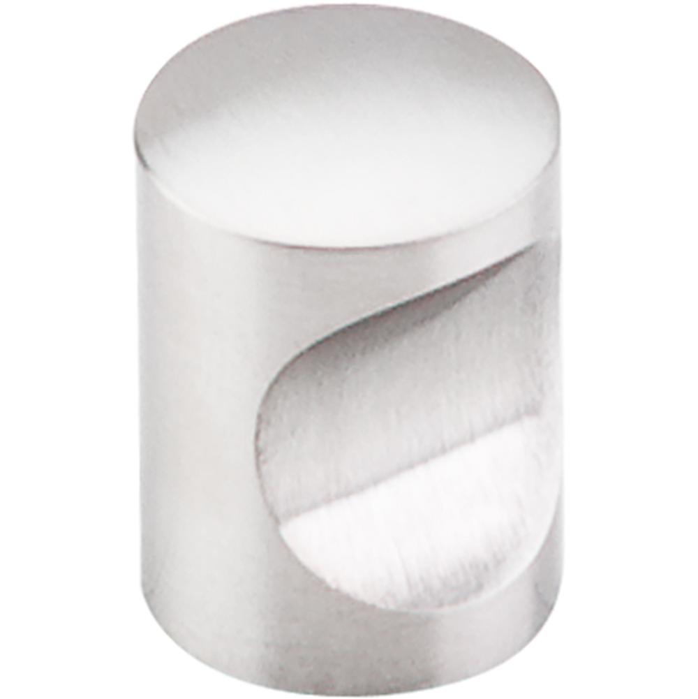 Top Knobs SS21 Indent Knob 13/16" - Brushed Stainless Steel