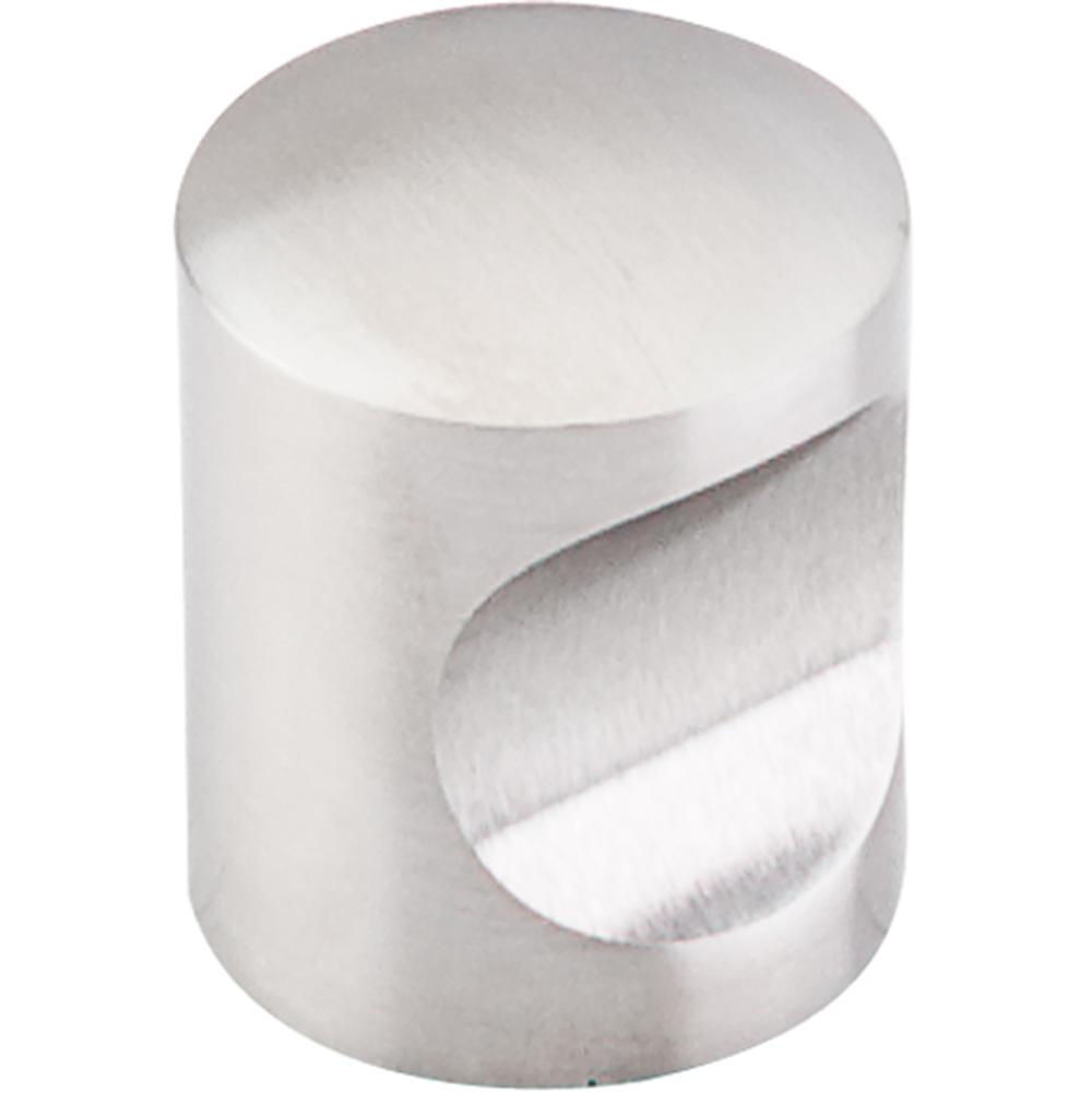 Top Knobs SS22 Indent Knob 1" - Brushed Stainless Steel