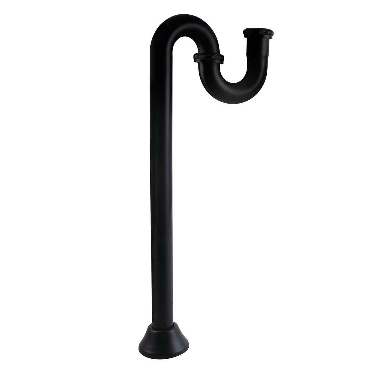 Vintage ST14190 1-1/4 Inch Brass S-Trap, 18 Gauge, Matte Black