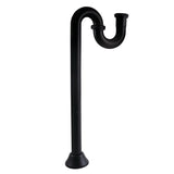 Vintage ST14190 1-1/4 Inch Brass S-Trap, 18 Gauge, Matte Black