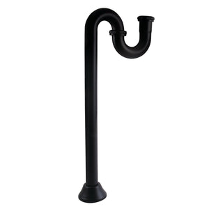 Vintage ST14190 1-1/4 Inch Brass S-Trap, 18 Gauge, Matte Black