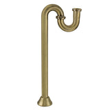 Vintage ST14193 1-1/4 Inch Brass S-Trap, 18 Gauge, Antique Brass