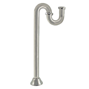 Vintage ST14196 1-1/4 Inch Brass S-Trap, 18 Gauge, Polished Nickel