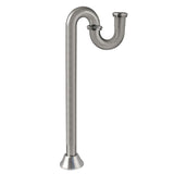 Vintage ST14198 1-1/4 Inch Brass S-Trap, 18 Gauge, Brushed Nickel