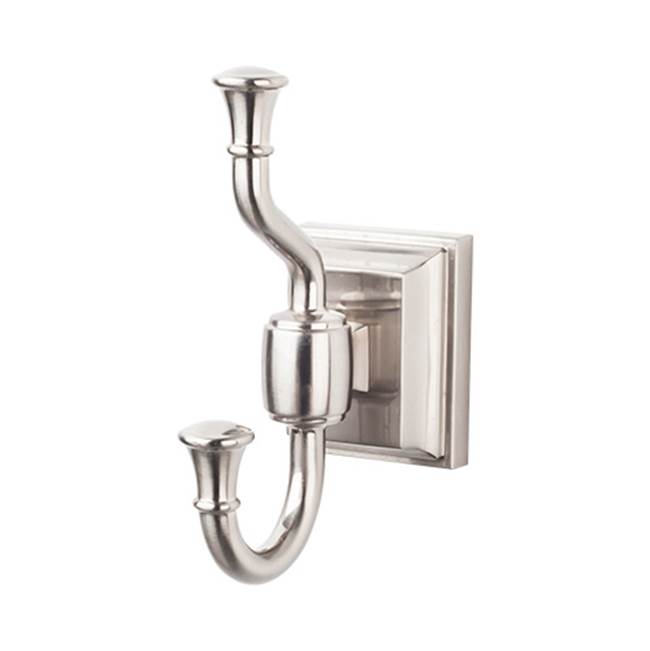 Top Knobs STK2BSN Stratton Bath Double Hook - Brushed Satin Nickel