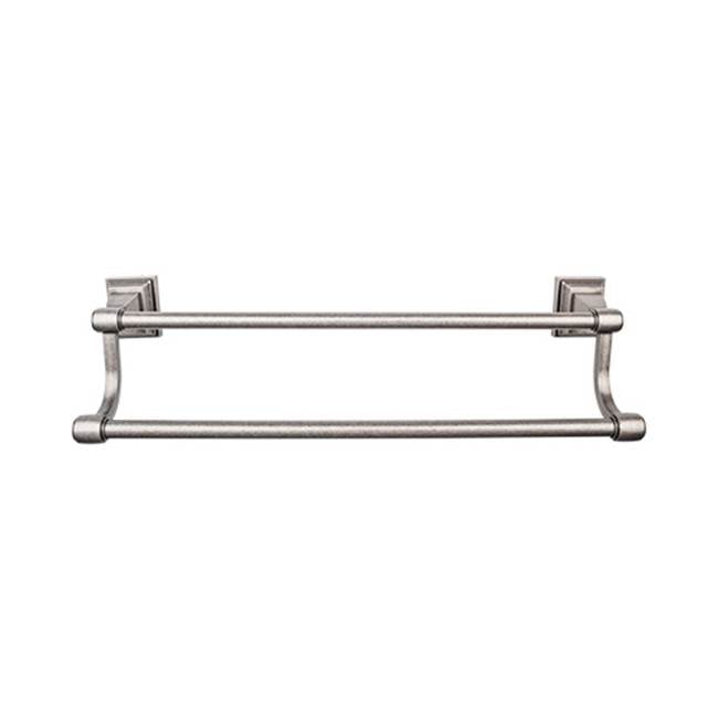 Top Knobs STK9BSN Stratton Bath 24" Double Towel Bar