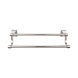 Top Knobs STK9BSN Stratton Bath 24" Double Towel Bar - Polished Nickel
