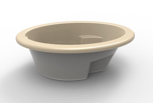 Hydro Systems STO7242ATO-BIS STUDIO OVAL 7242 AC TUB ONLY-BISCUIT