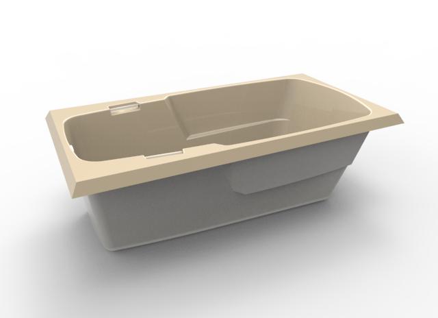 Hydro Systems STU6032ATO-BIS STUDIO 6032 AC TUB ONLY-BISCUIT
