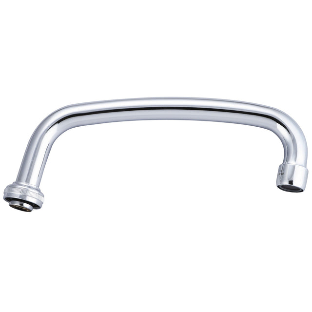 Central Brass SU-363-RA 8" Swivel Tube Spout With Aerator in Polished Chrome