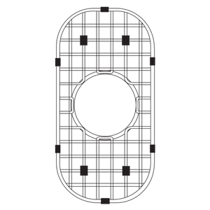 Hamat - SWG-715 - 6 1/4" x 14 5/8" Wire Grate/Bottom Grid