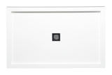 Americh S6032TT-BI 60" x 32" Triple Threshold DS Base w/Square Drain - Biscuit