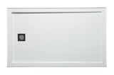 Americh S6030EL-WH 60" x 30" End Drain Left DS Base w/Square Drain - White